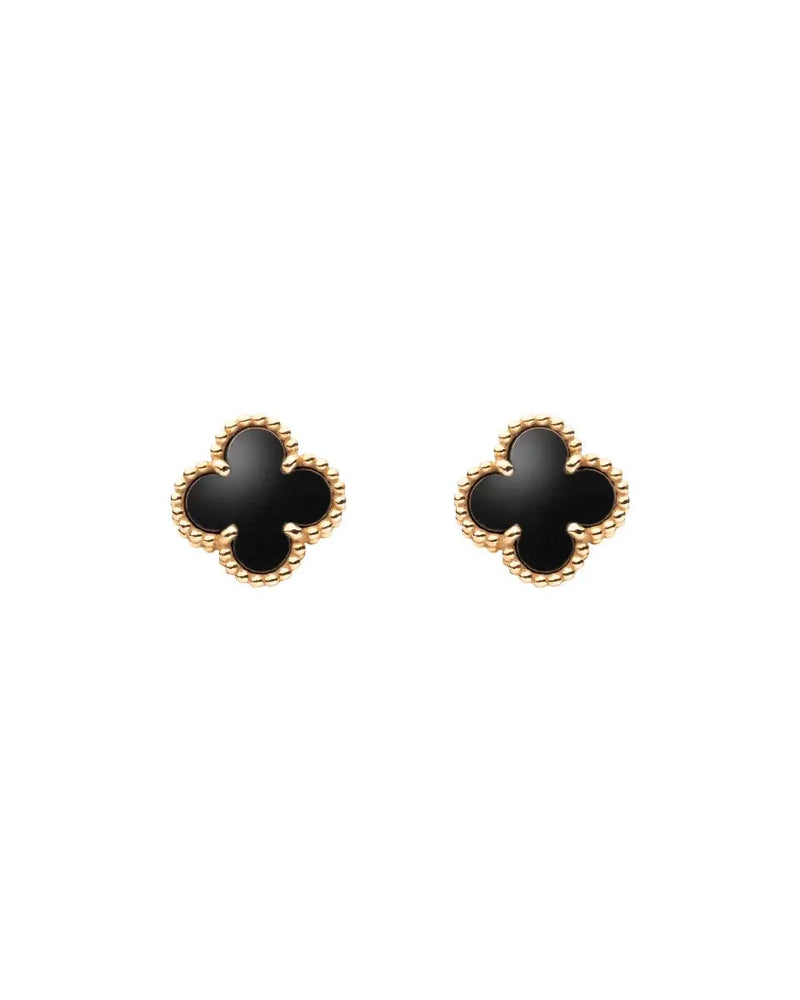 Van Cleef & Arpels Sweet Alhambra onyx earstuds thumbnail