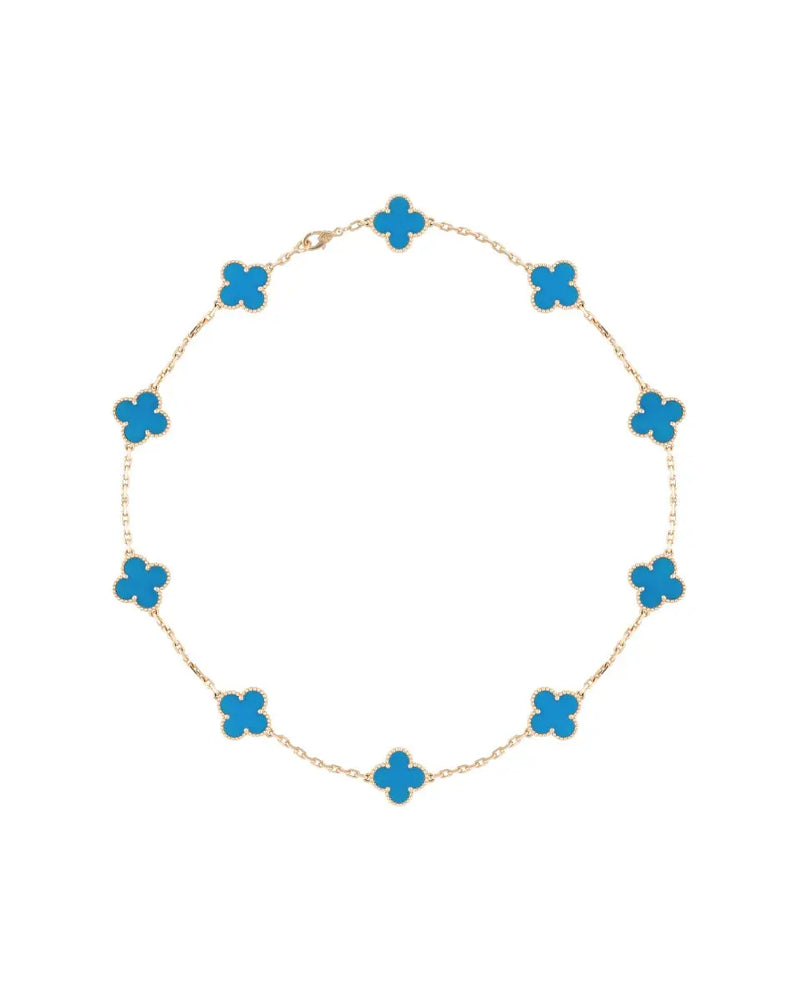 Van Cleef & Arpels Vintage Alhambra 10 motifs agate necklace thumbnail