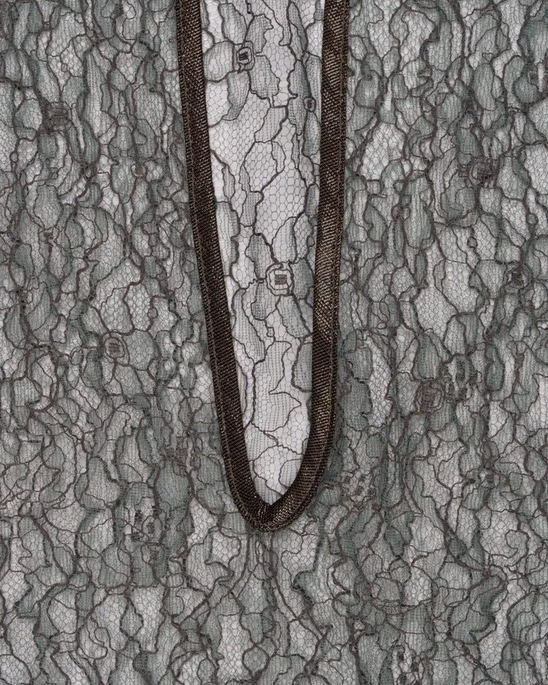 Veronique Branquinho sheer lace deep-neckline blouse thumbnail