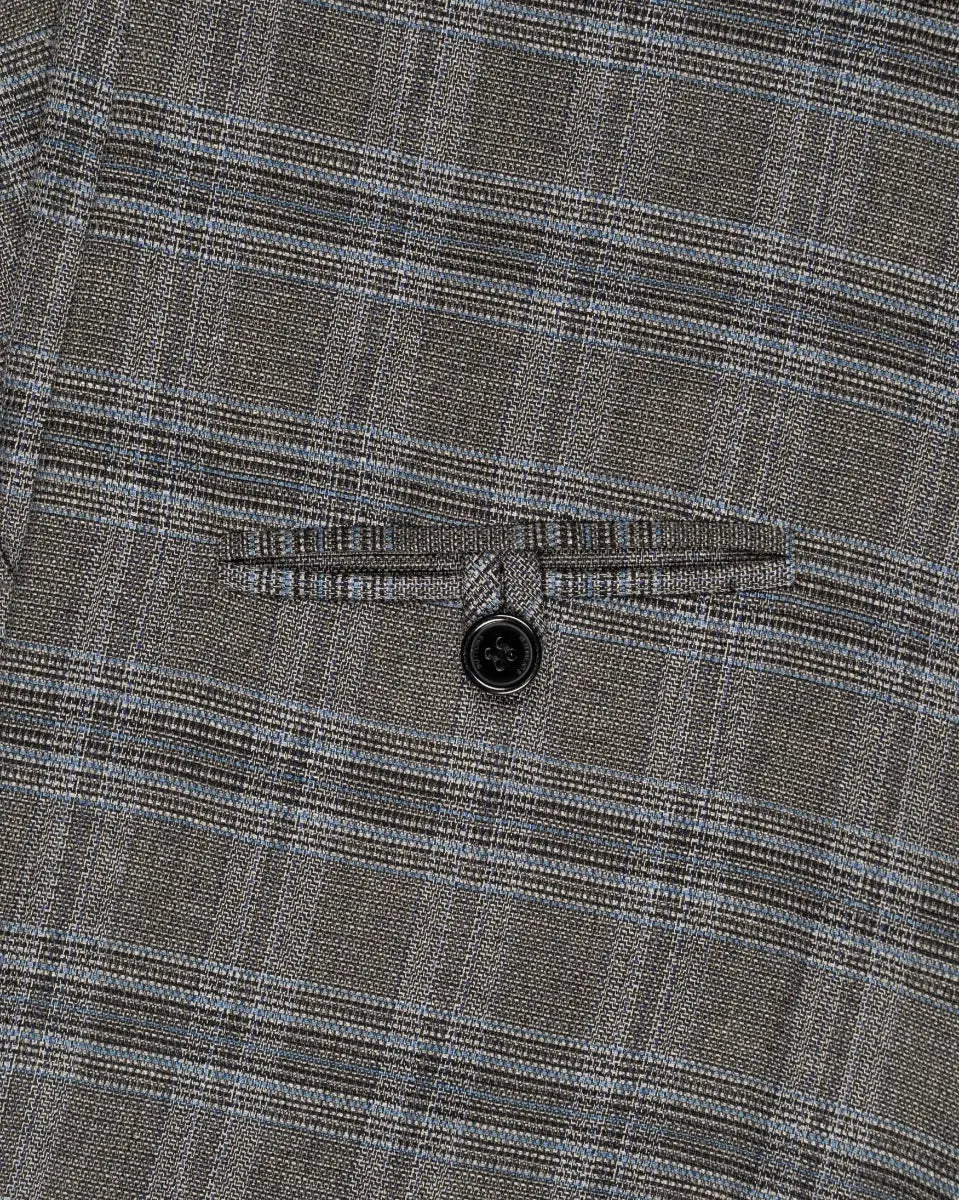 Vetements grey checked baggy suit pants