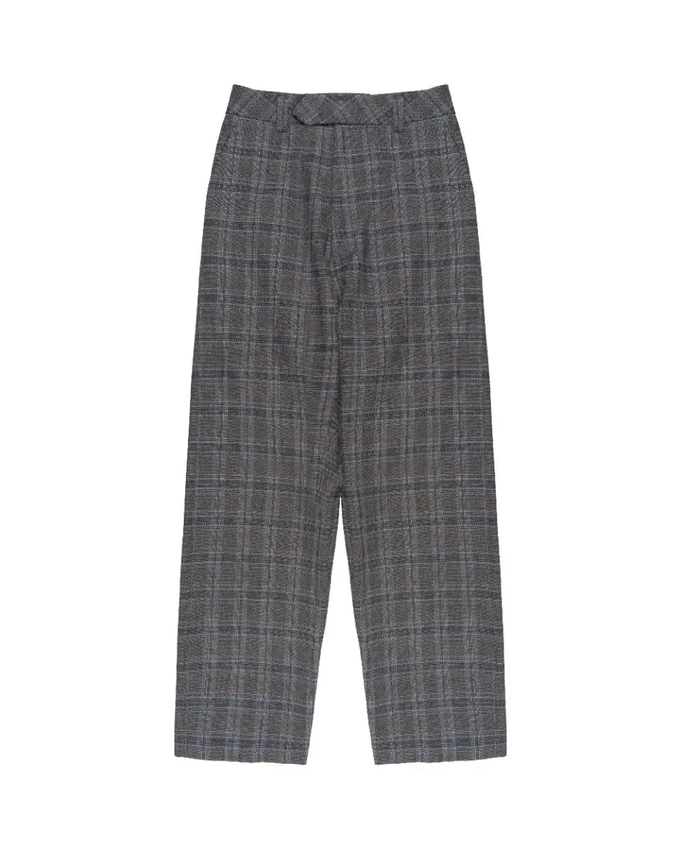 Vetements grey checked baggy suit pants