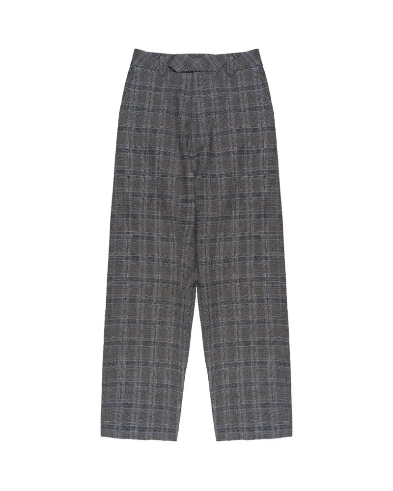 Vetements grey checked baggy suit pants thumbnail
