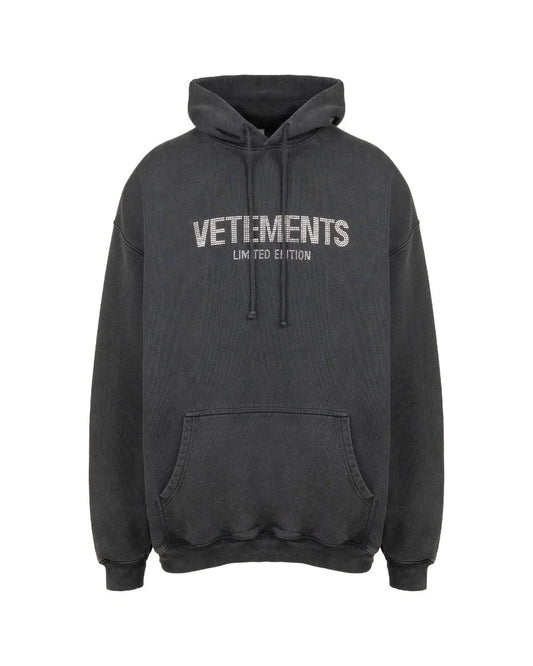 Vetements Limited Edition Crystal logo oversized hoodie Vetements