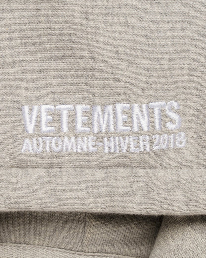 Vetements misplaced printed logo hoodie Vetements