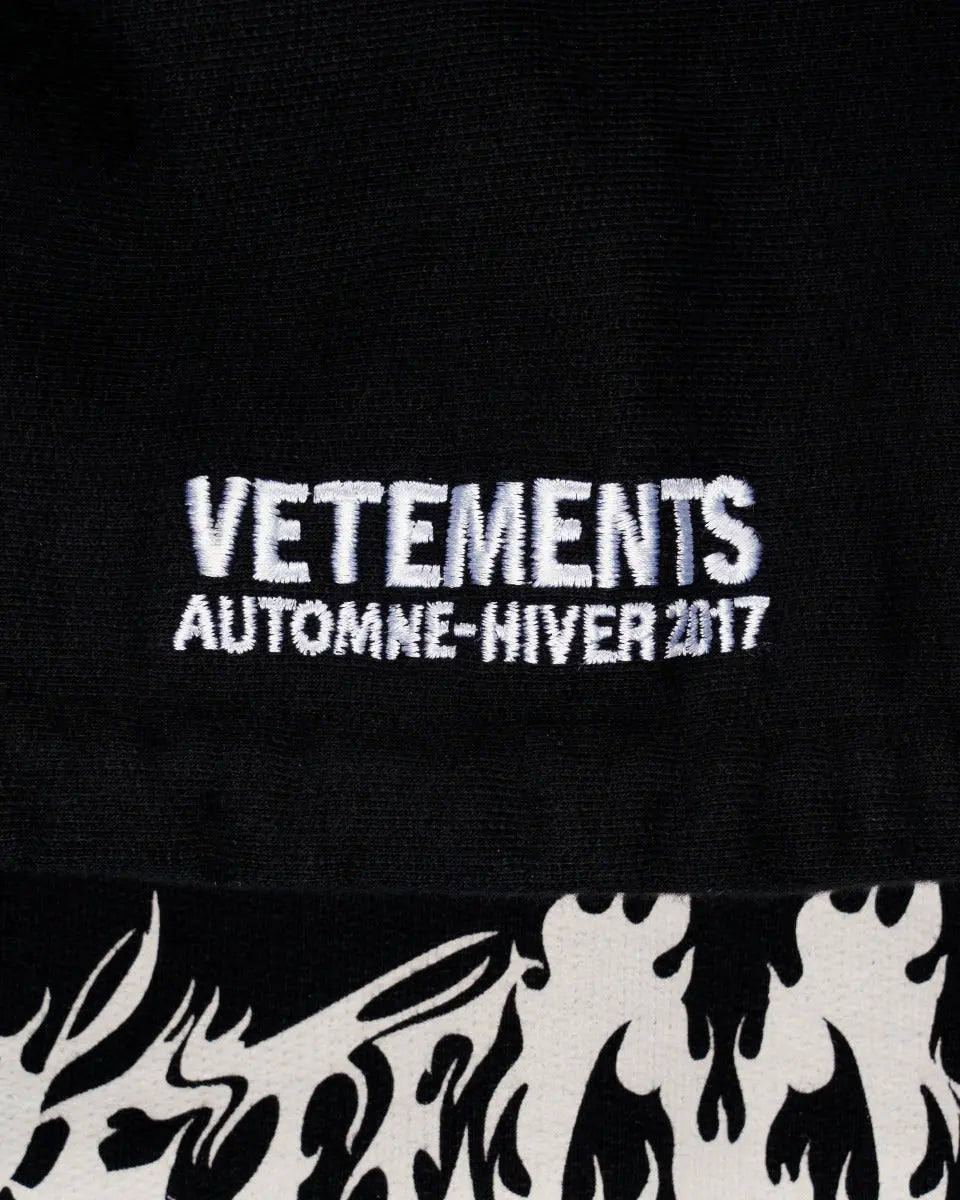 Vetements Total Fucking Darkness padded-shoulders hoodie