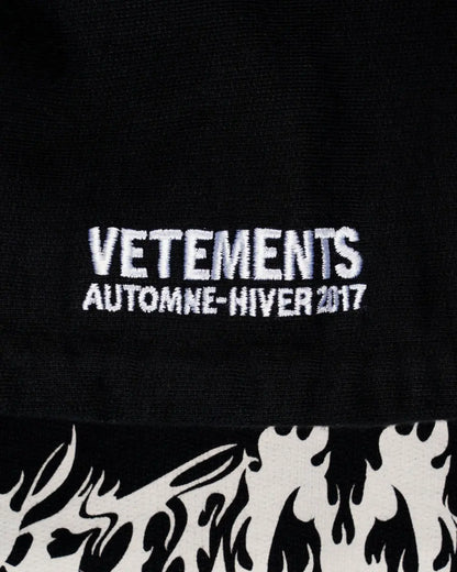 Vetements Total Fucking Darkness padded-shoulders hoodie Vetements