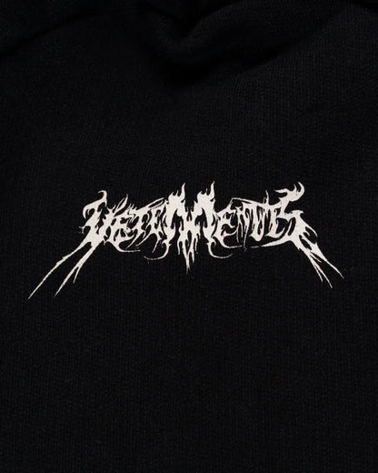 Vetements Total Fucking Darkness padded-shoulders hoodie Vetements