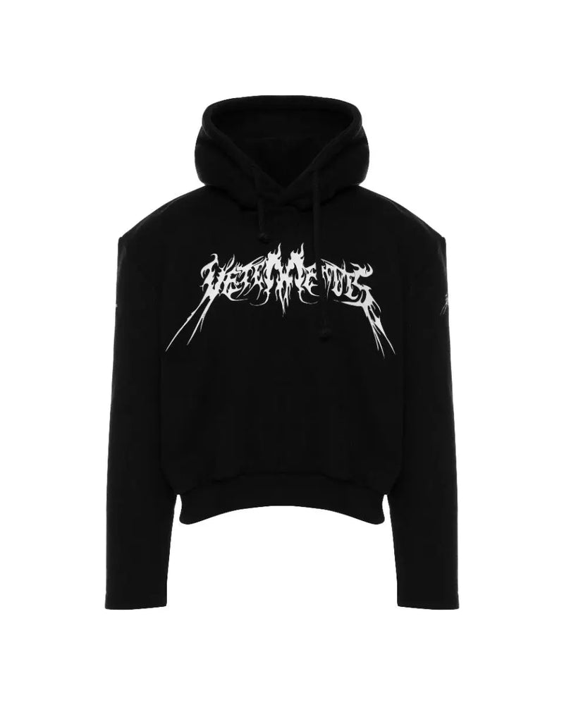 Vetements Total Fucking Darkness padded-shoulders hoodie thumbnail