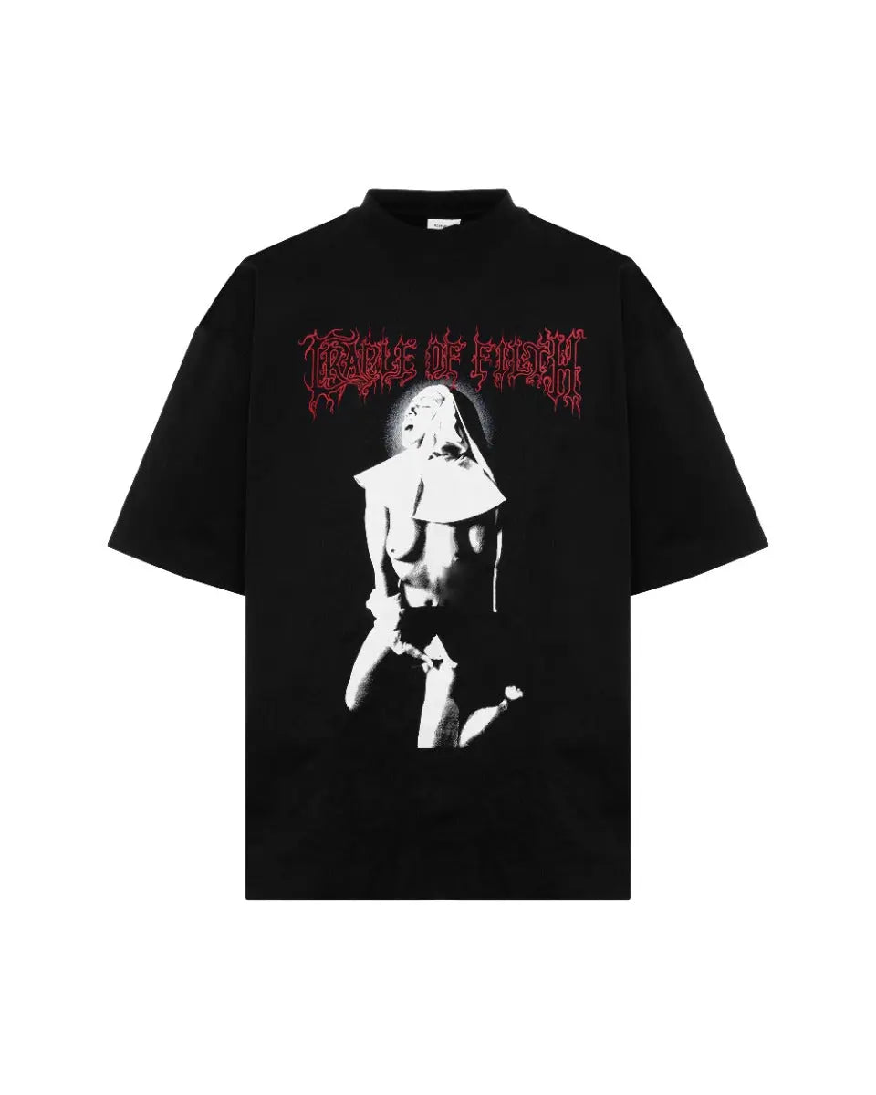 Vetements x Cradle of Filth "Nun" stiff cotton t-shirt Vetements