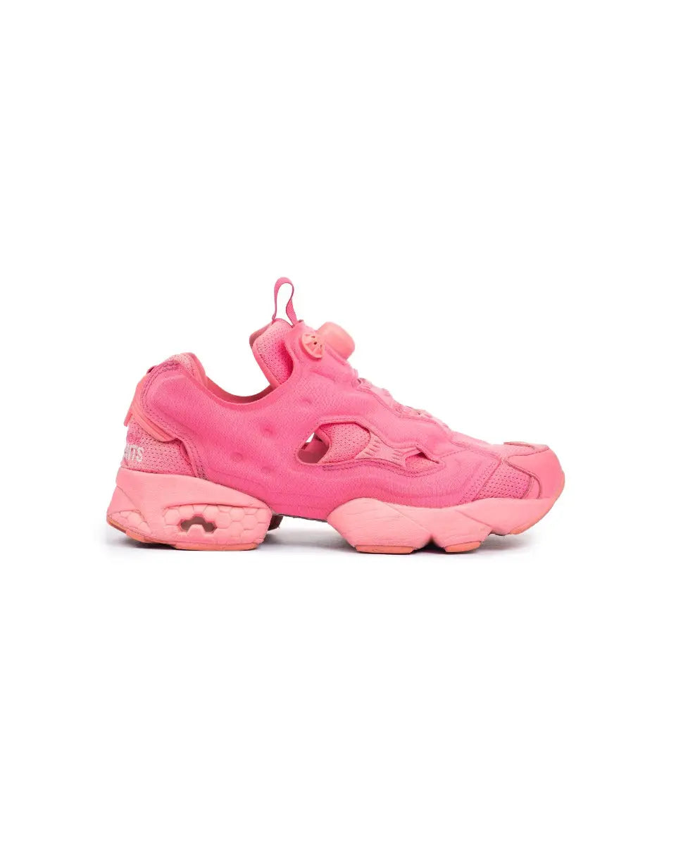 Vetements x Reebok Instapump fluorescent pink sneakers Vetements
