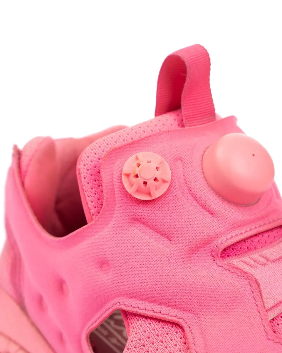 Vetements x Reebok Instapump fluorescent pink sneakers