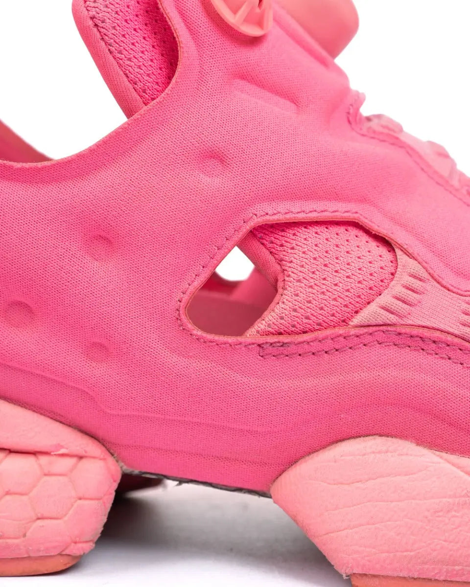Vetements x Reebok Instapump fluorescent pink sneakers