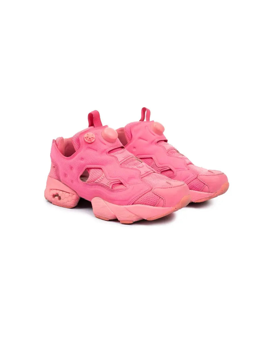 Vetements x Reebok Instapump fluorescent pink sneakers