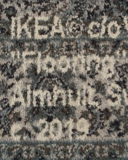 Virgil Abloh’s MARKERAD "KEEP OFF" Persian rug Off-White