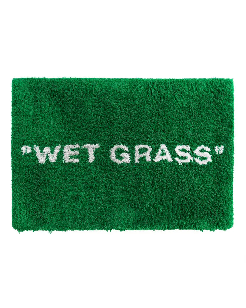 Virgil Abloh’s MARKERAD "WET GRASS" green rug