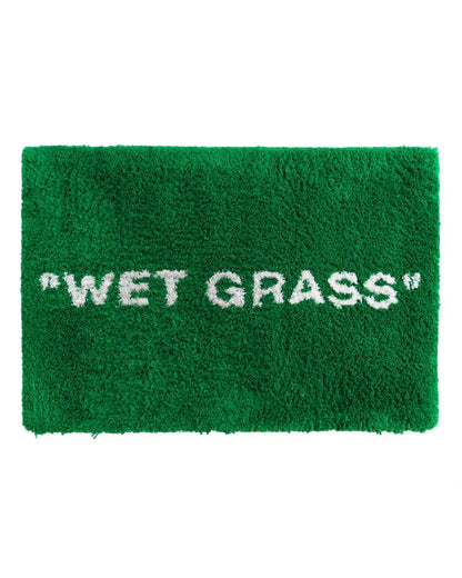 Virgil Abloh’s MARKERAD "WET GRASS" green rug Off-White