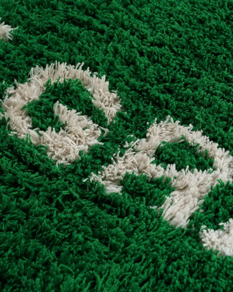 Virgil Abloh’s MARKERAD "WET GRASS" green rug Off-White