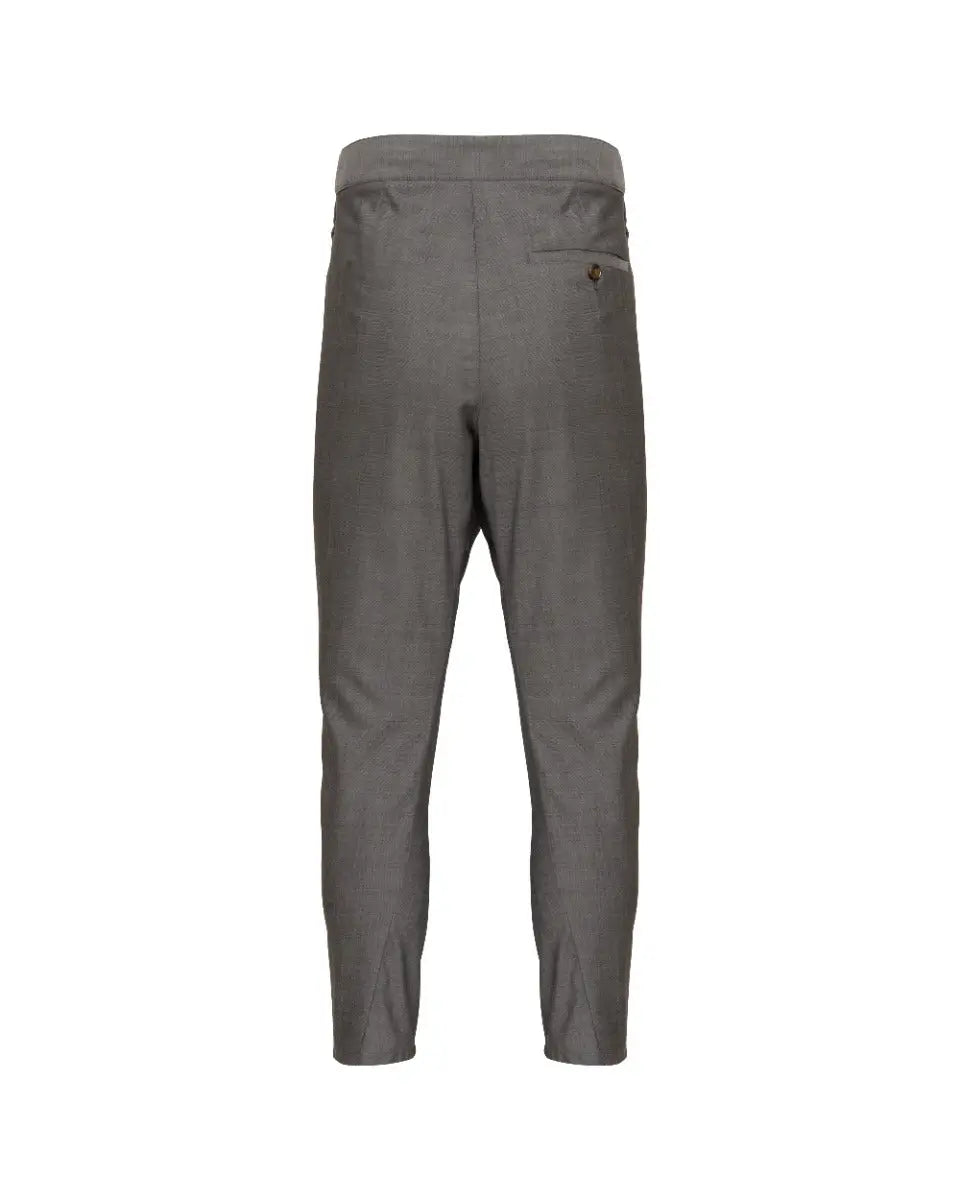 Vivienne Westwood Man Charcoal wool peak label sport asymetrical pants Vivienne Westwood