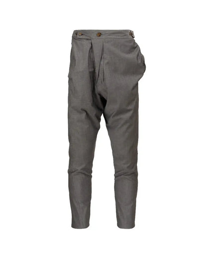 Vivienne Westwood Man Charcoal wool peak label sport asymetrical pants Vivienne Westwood