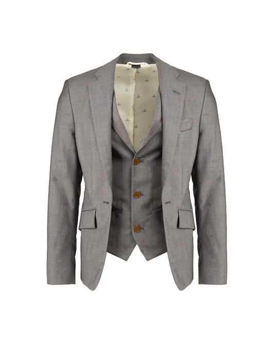 Vivienne Westwood Man Charcoal wool peak label sport blazer 2-set blazer jacket Vivienne Westwood