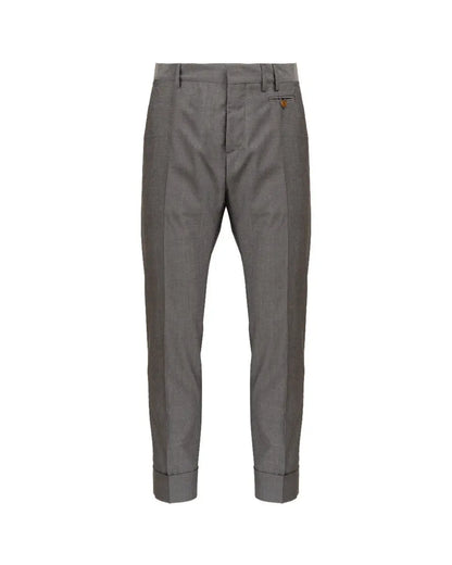 Vivienne Westwood MAN grey drop-crotch laine tailor pants Vivienne Westwood