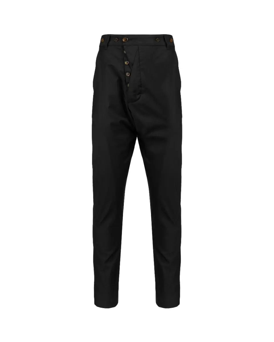 Vivienne Westwood Man Sharkskin dropped rise laine tailor pants