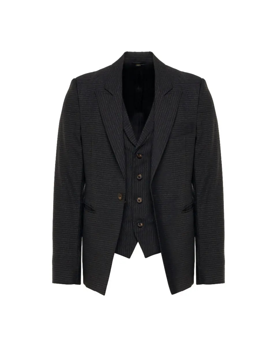 Vivienne Westwood Man striped peak lapel 2-piece blazer jacket