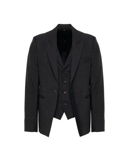 Vivienne Westwood Man striped peak label 2-set blazer jacket Vivienne Westwood