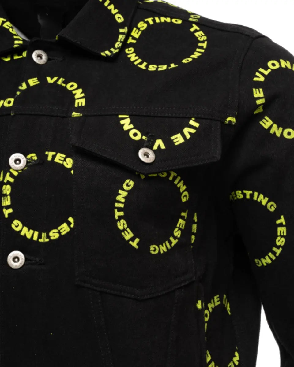 Vlone x A$AP Rocky "Testing / Live Vlone Die Vlone" denim jacket Vlone