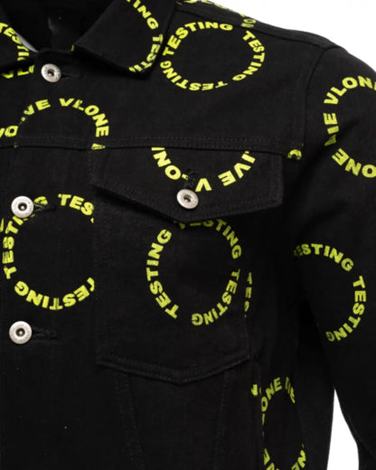 Vlone x A$AP Rocky "Testing / Live Vlone Die Vlone" denim jacket Vlone