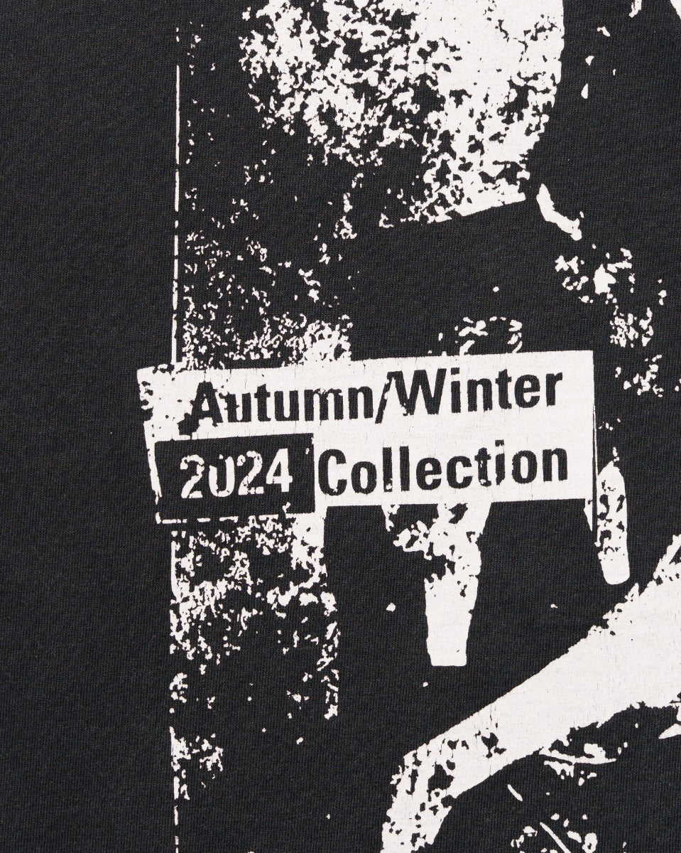Y/Project Rock Band pinched logo grey t-shirt Y/Project