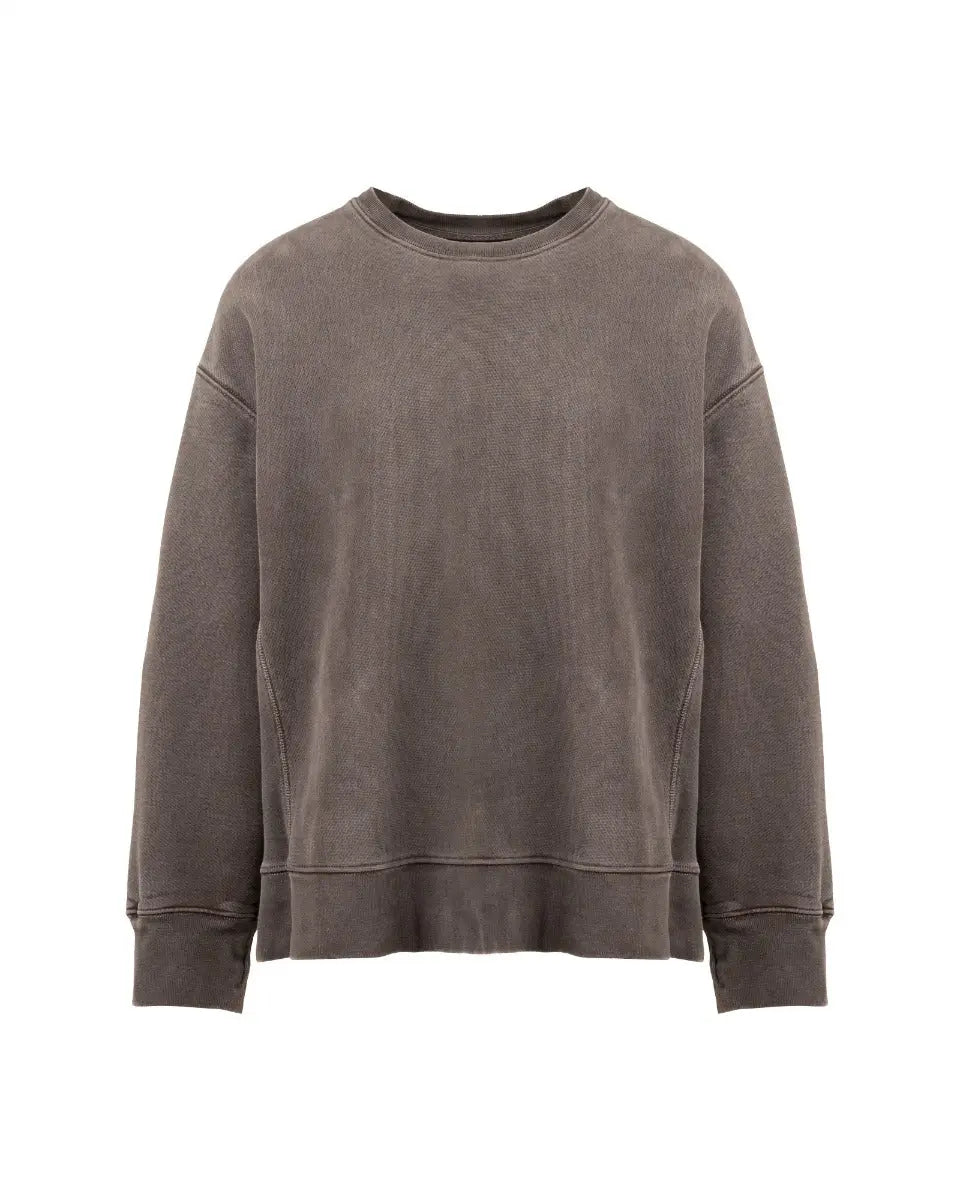Yeezy Season 3 garment-dyed crewneck grey sweatshirt Yeezy