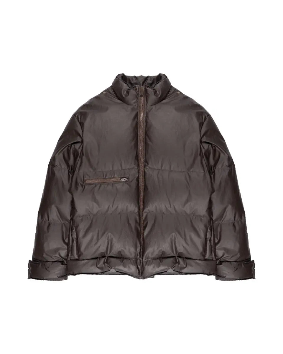 Yeezy Season 3 waxed cotton onyx dark puffer jacket Yeezy