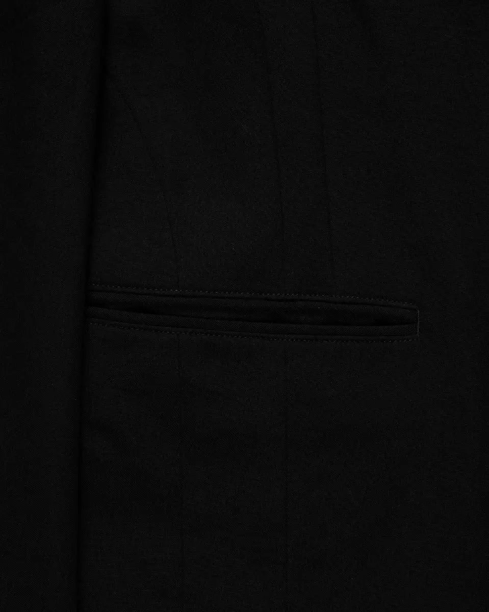 Yohji Yamamoto POUR HOMME dual fabric gabardine blazer jacket