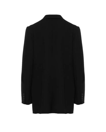 Yohji Yamamoto POUR HOMME dual fabric gabardine blazer jacket Yohji Yamamoto