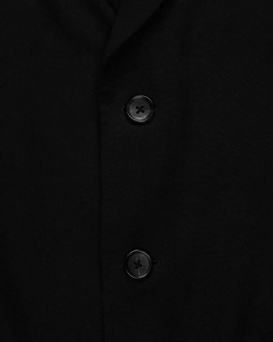 Yohji Yamamoto POUR HOMME dual fabric gabardine blazer jacket Yohji Yamamoto