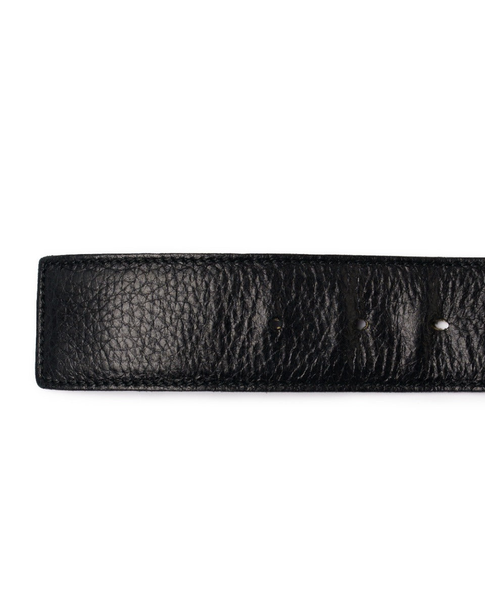Yves Saint Laurent Rive Gauche wired logo buckle belt
