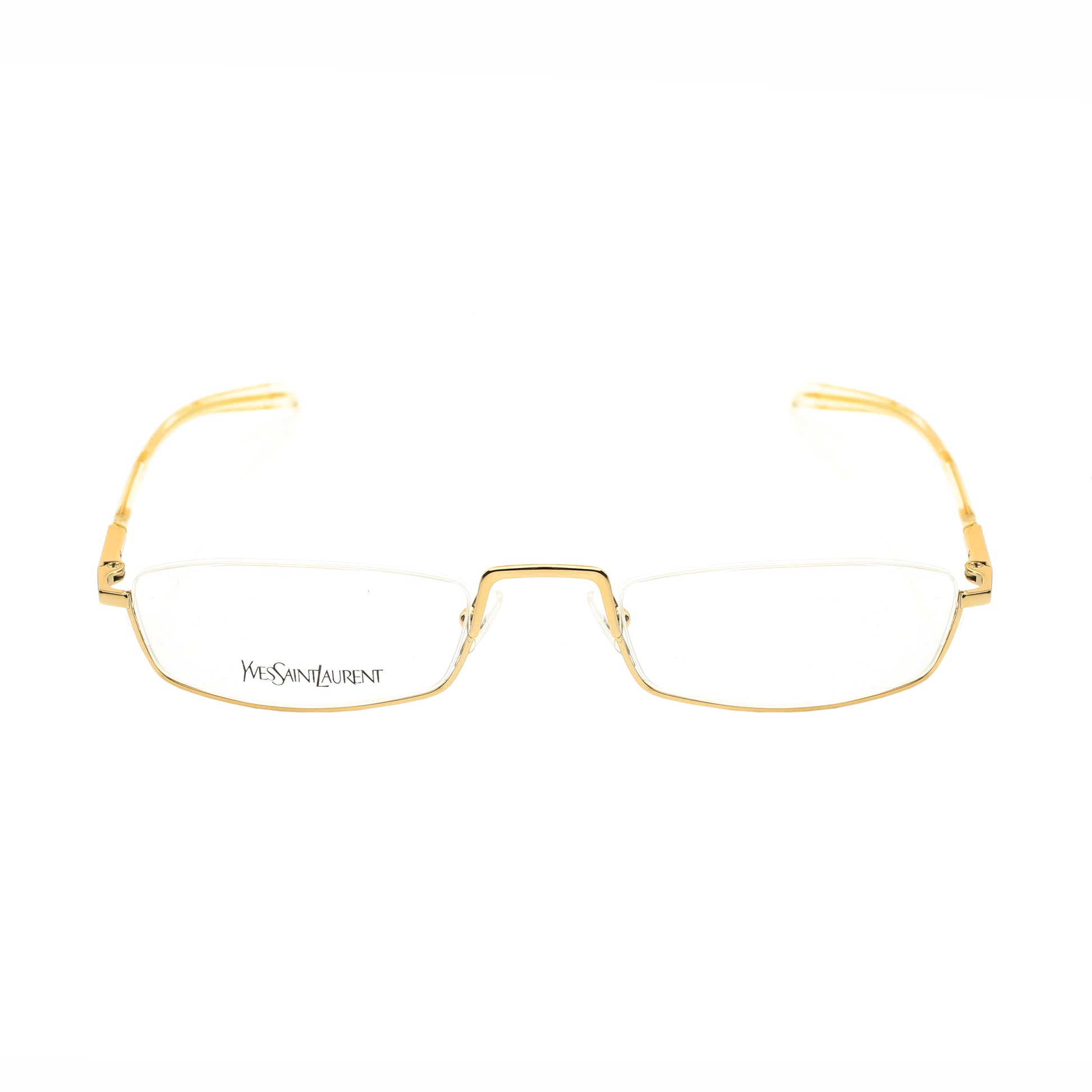 Yves Saint Laurent Gold Flat glasses Yves Saint Laurent