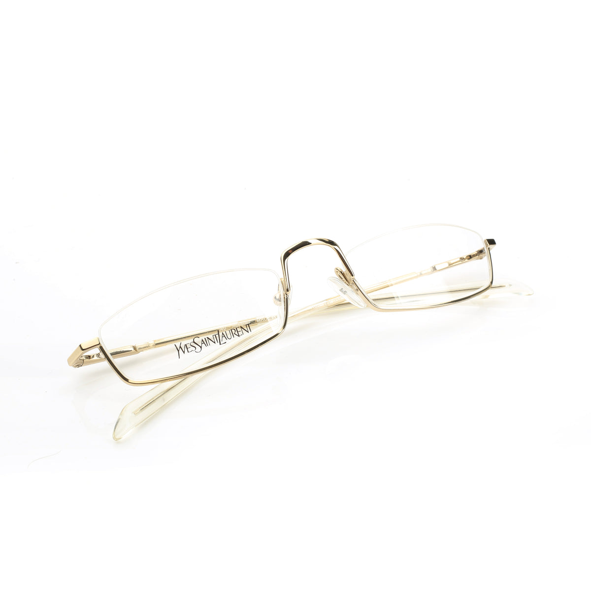 Yves Saint Laurent Gold Flat glasses