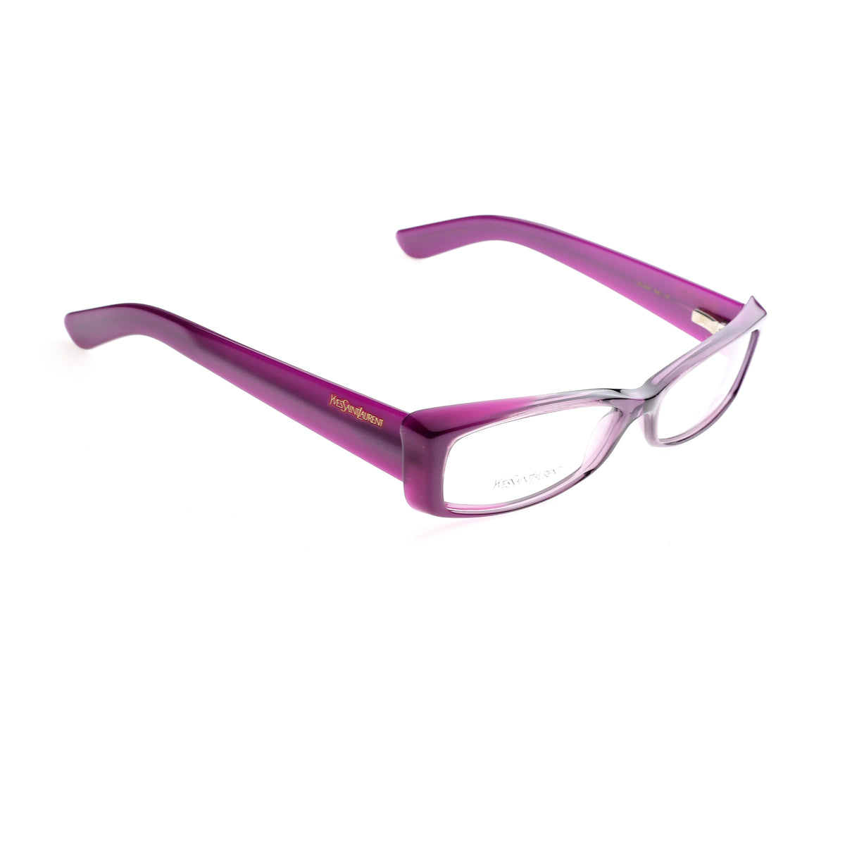 Yves Saint Laurent ’00 Cat-Eye Purple Glasses