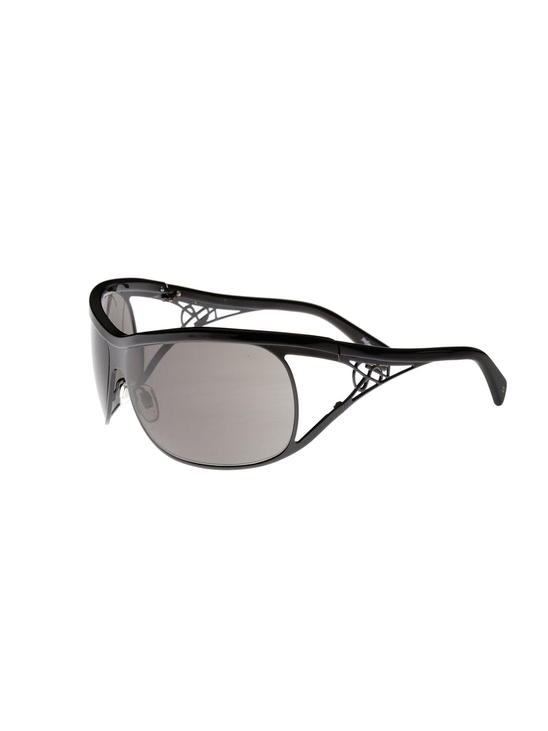 Yves Saint Laurent Black Wraparound sunglasses thumbnail