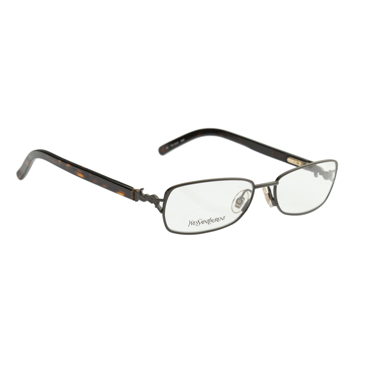Yves Saint Laurent ’90s Havana Brown Signature Glasses