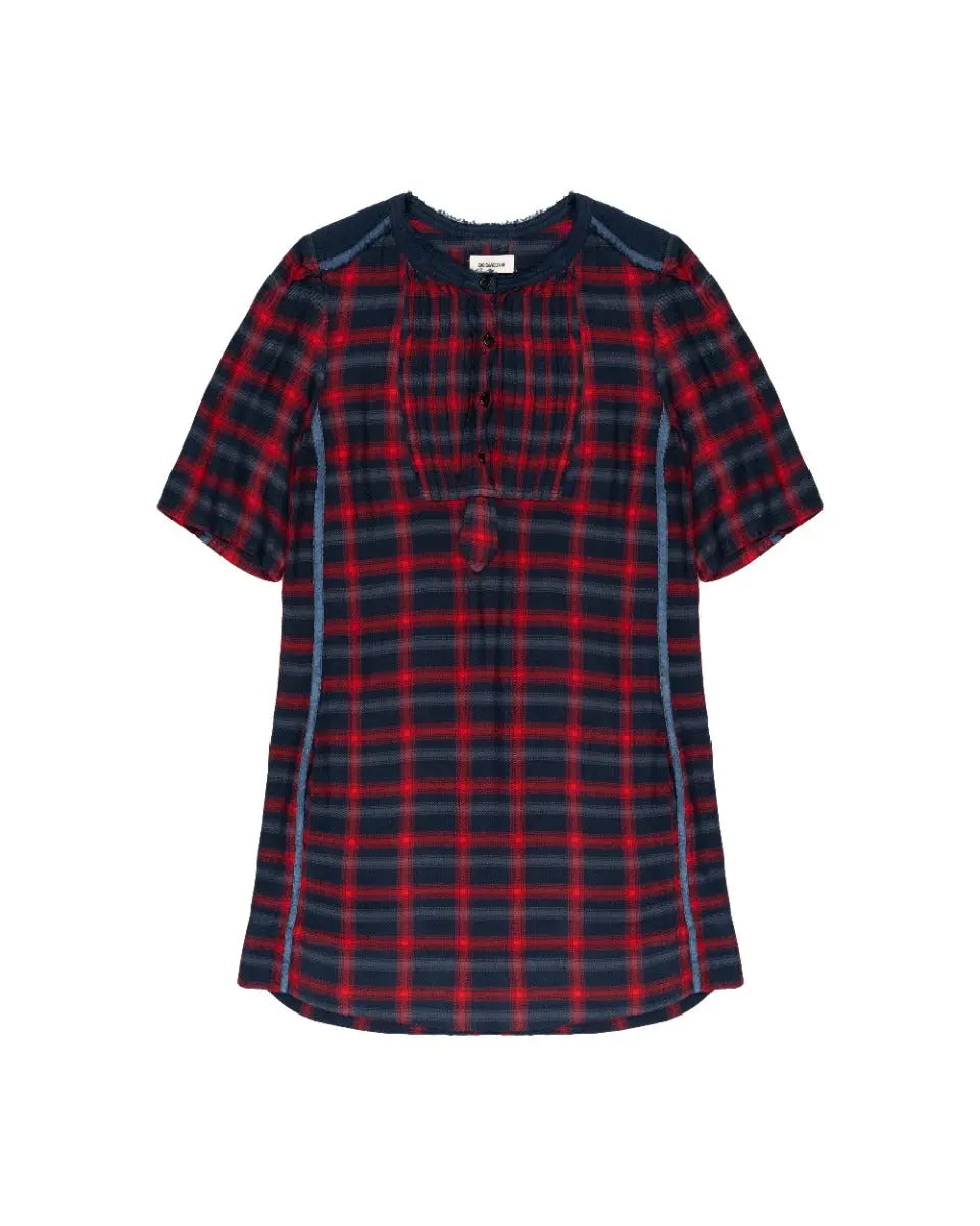 Zadig & Voltaire Rocco Carreaux flannel dress