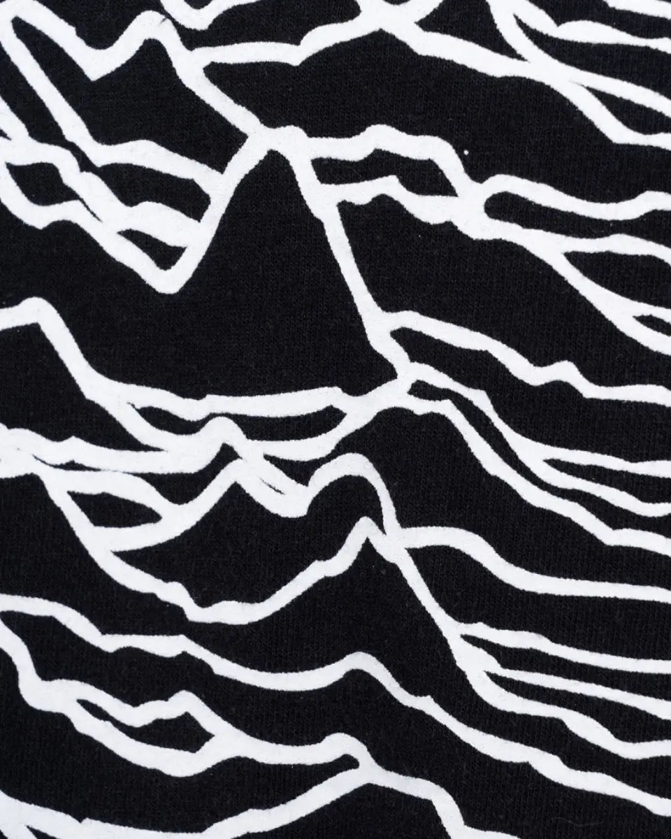 Supreme x Peter Saville Joy Division "Unknown Pleasures" waves black t-shirt Supreme