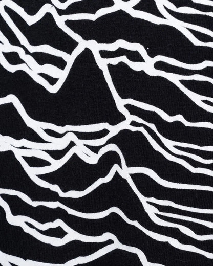 Supreme x Peter Saville Joy Division "Unknown Pleasures" waves black t-shirt Supreme
