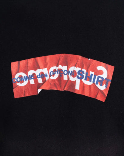Supreme x COMME des GARÇONS SHIRT box logo black hoodie Supreme