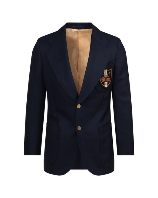 Gucci Chateau Marmont hollywood embroidered navy blazer jacket Gucci