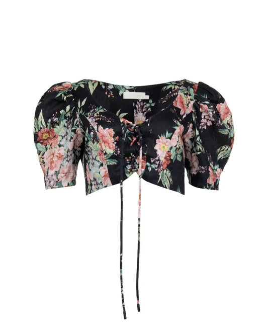 Zimmermann Bellitude laced crop top blouse Zimmermann