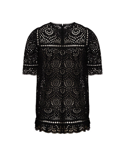 Zimmermann crotchet black mini dress Zimmermann