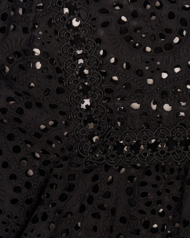 Zimmermann crotchet black mini dress thumbnail